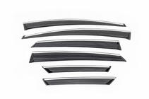 Ford Focus III 2011-2017 Deflettori finestrini cromati (6 pz, Sunflex) Hatchback foto 3