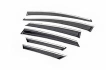 Ford Focus III 2011-2017 Deflettori finestrini cromati (6 pz, Sunflex) Hatchback foto 4