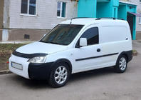 Opel Combo 2002–2012 Barre Tetto Nere Piedini in Ghisa foto 1