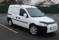 Opel Combo 2002–2012 Barre Tetto Nere Piedini in plastica foto 2