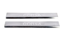 Opel Corsa C 2000-2006 Battitacco Carmos V2 (2 pz, acciaio inox) foto 2