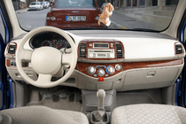 Nissan Micra K12 2003-2010 Coperture Cruscotto Alluminio foto 1