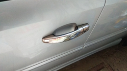 Opel Vectra C 2002-2008 Coperture Maniglie Cromate (4 pz, Acciaio Inox) Carmos - Acciaio Inox Turco foto 8