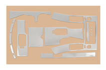 Nissan Navara 2006-2015 Kit Tuning Interni (12 Pezzi) Legno foto 3