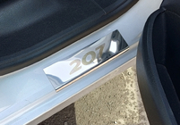 Peugeot 207 2006–2014 Battitacco Carmos (4 pz, acciaio inox) foto 2