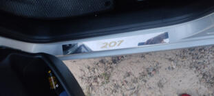 Peugeot 207 2006–2014 Battitacco Carmos (4 pz, acciaio inox) foto 5