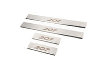 Peugeot 207 2006–2014 Battitacco Carmos (4 pz, acciaio inox) foto 6