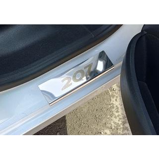 Battitacco Carmos (4 pz, acciaio inox) Peugeot 207 2006–2014 foto 2