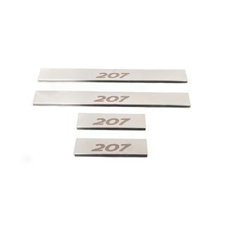Battitacco Carmos (4 pz, acciaio inox) Peugeot 207 2006–2014 foto 3