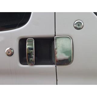 Coperture Maniglie Cromate (Acciaio Inox) Peugeot Partner 1996-2008 foto 4