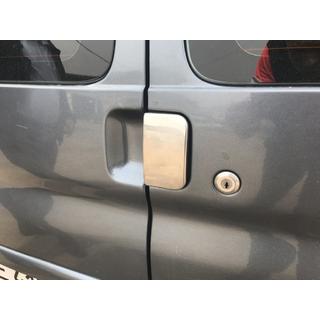 Coperture Maniglie Cromate (Acciaio Inox) Peugeot Partner 1996-2008 foto 2