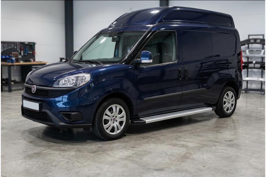 Fiat Doblo II 2010-2022 Pedane Laterali Maya V2 (2 pz, Alluminio) Image