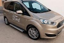 Ford Courier 2014-2023 Pedane Laterali Maya V2 (2 pz, Alluminio) foto 1