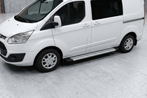 Ford Custom 2013-2022 Pedane Laterali Maya V2 (2 pz, Alluminio) foto 1