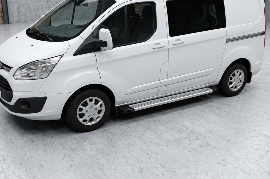 Ford Custom 2013-2022 Pedane Laterali Maya V2 (2 pz, Alluminio) Image