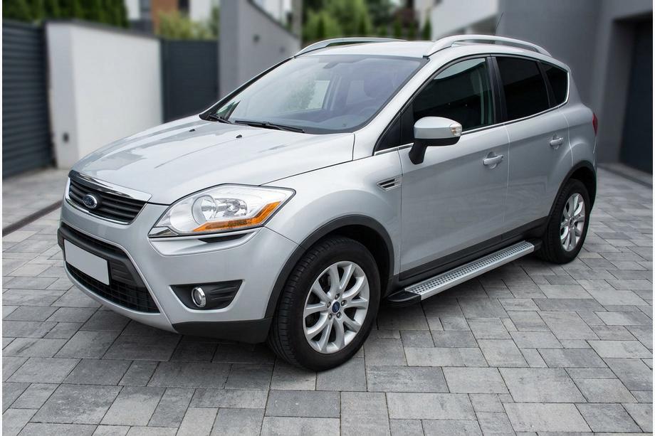 Ford Kuga 2008-2013 Pedane Laterali Maya V2 (2 pz, Alluminio) Image