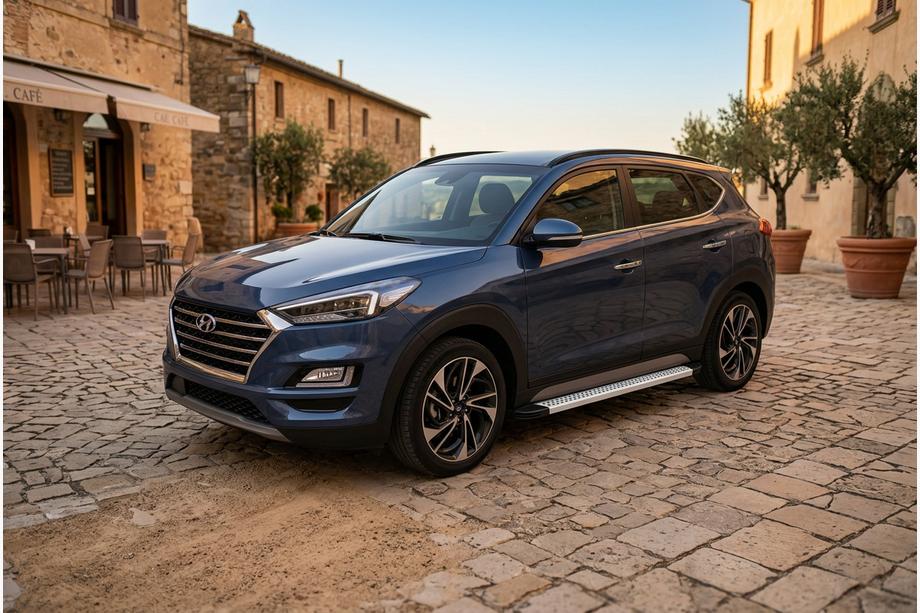 Hyundai Tucson TL 2016-2021 Pedane Laterali Maya V2 (2 pz, Alluminio) Image