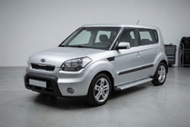 Kia Soul I 2008-2013 Pedane Laterali Maya V2 (2 pz, Alluminio) foto 1