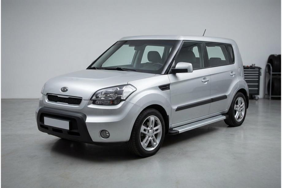 Kia Soul I 2008-2013 Pedane Laterali Maya V2 (2 pz, Alluminio) Image