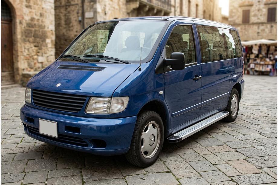 Mercedes Vito W638 1996-2003 Pedane Laterali Maya V2 (2 pz, Alluminio) Image
