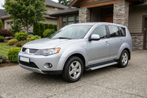 Mitsubishi Outlander 2006-2012 Pedane Laterali Maya V2 (2 pz, Alluminio) foto 1
