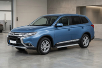 Mitsubishi Outlander 2012-2021 Pedane Laterali Maya V2 (2 pz, Alluminio) foto 1