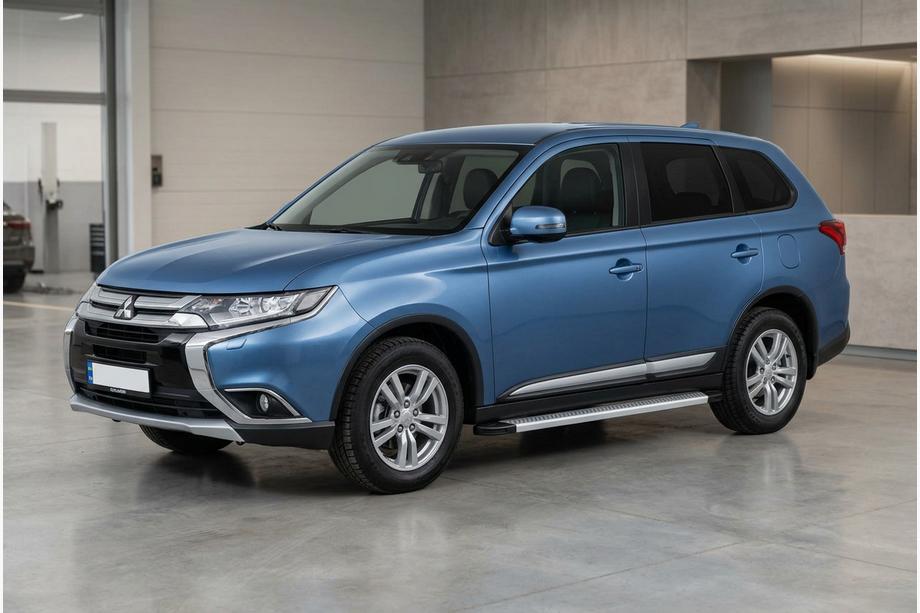 Mitsubishi Outlander 2012-2021 Pedane Laterali Maya V2 (2 pz, Alluminio) Image