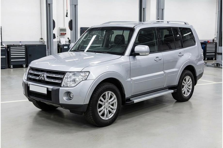 Mitsubishi Pajero Wagon IV 2006-2021 Pedane Laterali Maya V2 (2 pz, Alluminio) Image