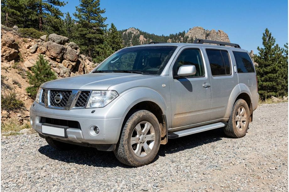 Nissan Pathfinder R51 2005-2014 Pedane Laterali Maya V2 (2 pz, Alluminio) Image