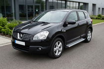 Nissan Qashqai 2007-2010 Pedane Laterali Maya V2 (2 pz, Alluminio) foto 1