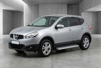 Nissan Qashqai 2010-2014 Pedane Laterali Maya V2 (2 pz, Alluminio) foto 1