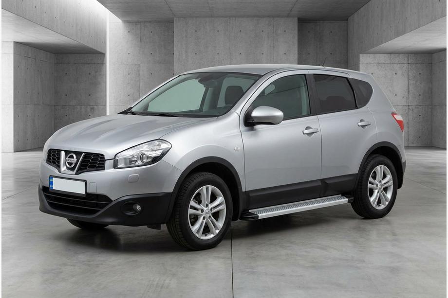 Nissan Qashqai 2010-2014 Pedane Laterali Maya V2 (2 pz, Alluminio) Image