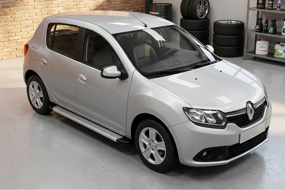 Renault Sandero 2013-2022 Pedane Laterali Maya V2 (2 pz, Alluminio) Image