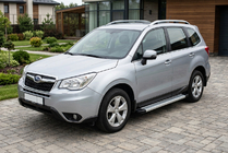 Subaru Forester 2013-2018 Pedane Laterali Maya V2 (2 pz, Alluminio) foto 1