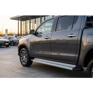 Pedane Laterali Maya V2 (2 pz, Alluminio) Toyota Hilux 2015- foto 1