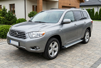 Toyota Highlander 2008-2013 Pedane Laterali Maya V2 (2 pz, Alluminio) foto 1