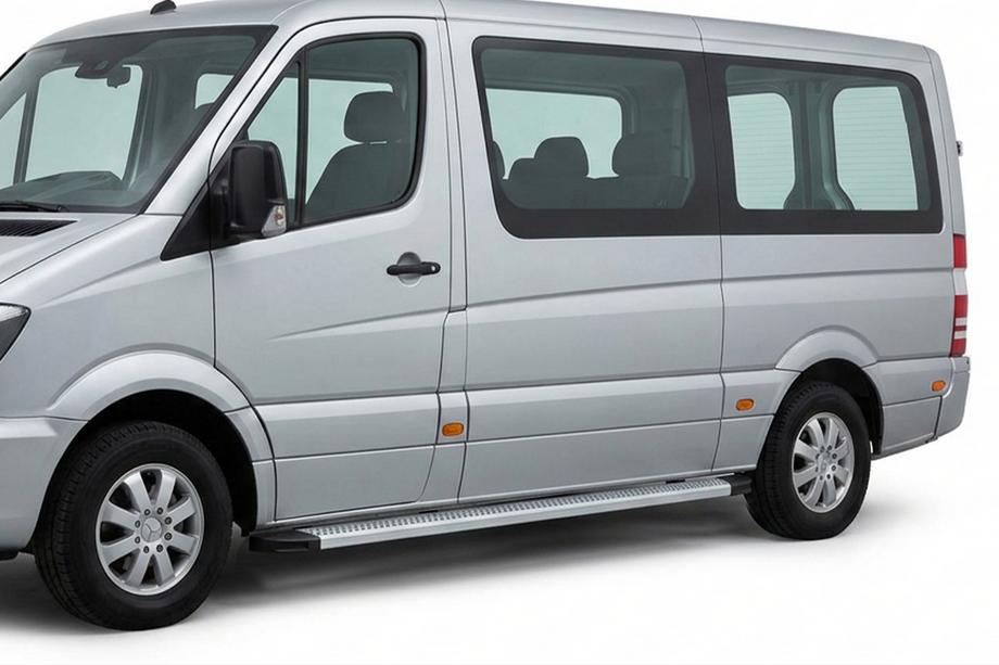 Volkswagen Crafter 2006-2016 Pedane Laterali Maya V2 (2 pz, Alluminio) Image