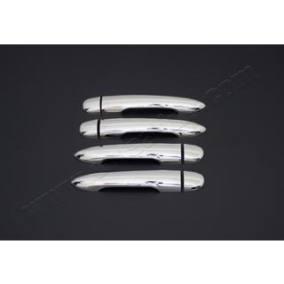 Coperture Maniglie Porta Cromate (4 pz, Acciaio Inox) Renault Megane II 2004-2009 foto 3