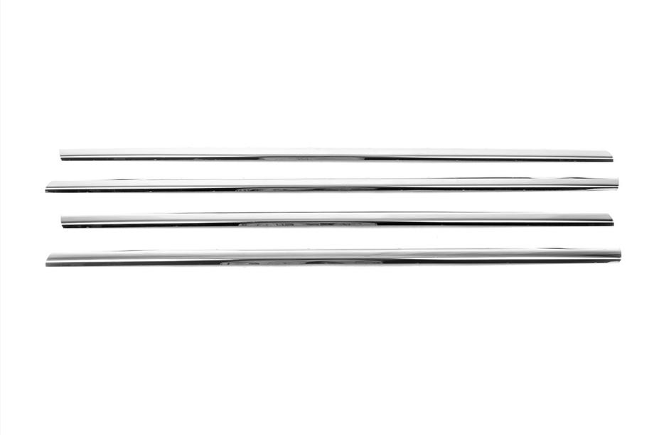 Renault Megane II 2004-2009 Cornici esterne finestrini acciaio inox (4 pz) HB, Carmos - Acciaio Turco Foto 6