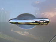 Renault Scenic/Grand 2003-2009 Coperture Maniglie Porta Cromate (4 pz, Acciaio Inox) foto 4