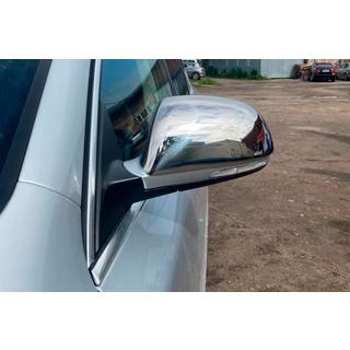 Coperture Specchietti (2 pz, Acciaio Inox) Skoda Octavia II A5 2010-2013 foto 4