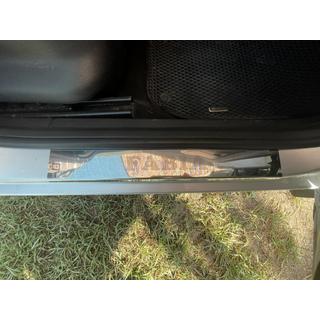 Battitacco Carmos (4 pz, acciaio inox) Skoda Fabia 2007-2014 foto 2