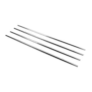 Cornici esterne finestrini acciaio inox (4 pz) Toyota Corolla 2007-2013 foto 4