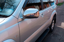 Toyota Land Cruiser Prado 120 2002-2009 Coperture Specchietti (2 pz, Acciaio Inox) Carmos - Acciaio Inox Turco foto 4