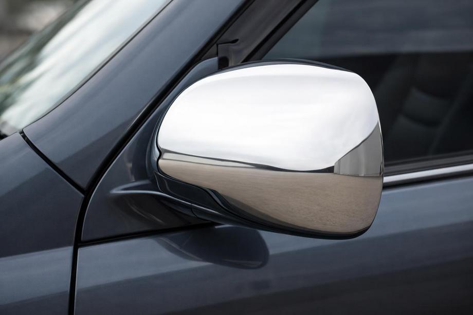 Toyota Land Cruiser Prado 120 2002-2009 Coperture Specchietti (2 pz, Acciaio Inox) Carmos - Acciaio Inox Turco Image