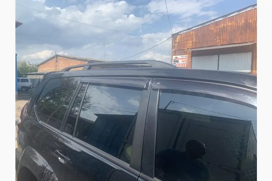 Toyota Land Cruiser Prado 120 2002-2009 Barre Portatutto Nere Turche Foto 15