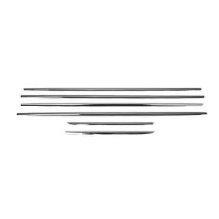 Cornici Finestrini (6 pz, Acciaio Inox) Toyota Land Cruiser Prado 150 2009-2023 foto 3