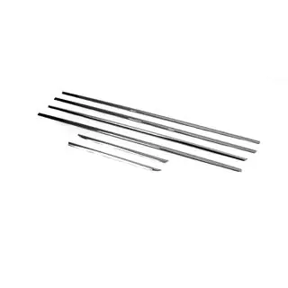 Cornici Finestrini (6 pz, Acciaio Inox) Toyota Land Cruiser Prado 150 2009-2023 foto 4