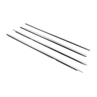 Cornici esterne finestrini acciaio inox (4 pz) Volkswagen Golf 4 1997-2006 foto 3