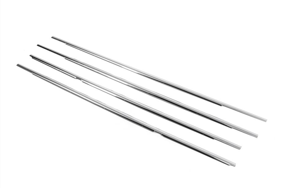 Volkswagen Golf 5 2003-2009 Cornici esterne finestrini acciaio inox (4 pz) Carmos - Acciaio Inox Turco Foto 7